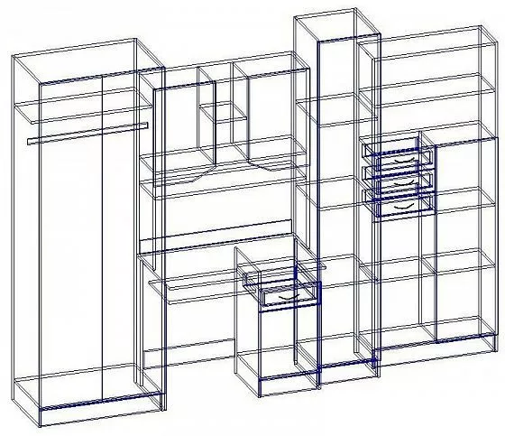 Стенка детская Юниор МДФ (Регион) в Ревде - revda.mebel-e96.ru